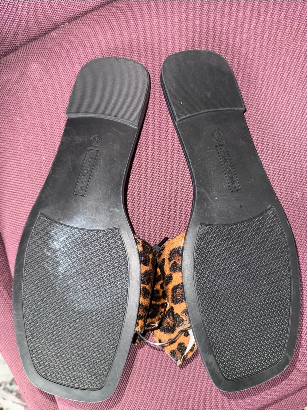 Bandolino Leopard Knot Slide Sandal in Brown and Black - Picture 6 of 8
